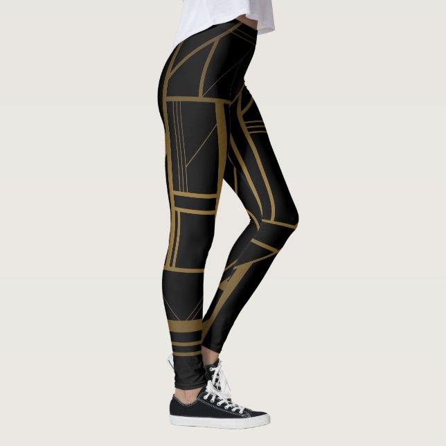 Leggings Oro y polainas negras (Derecha)