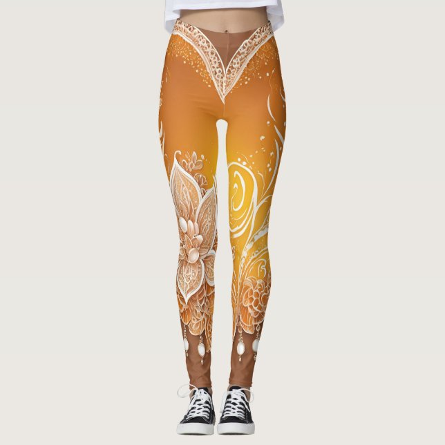 Leggings Oro Yellow Pearls (Anverso)