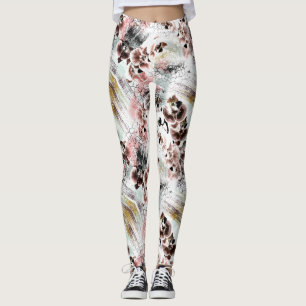 Leggings Orquídea hermosa elegante
