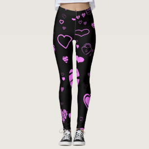 Leggings Orquídea moderna del Corazón