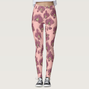 Leggings Orquídeas acuáticas sin foco flor de falaenopsis p