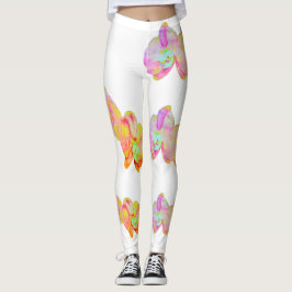 Leggings orquídeas caribeñas, flores acuáticas tropicales
