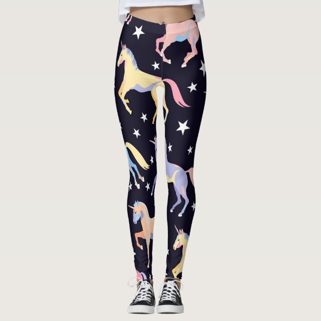 Leggings Oscura Fantasía Unicornio: Mágica sin foco. (Anverso)