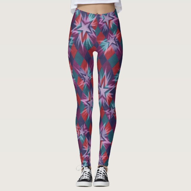 Leggings Oscuro bufón por todas las leggencias de impresión (Anverso)