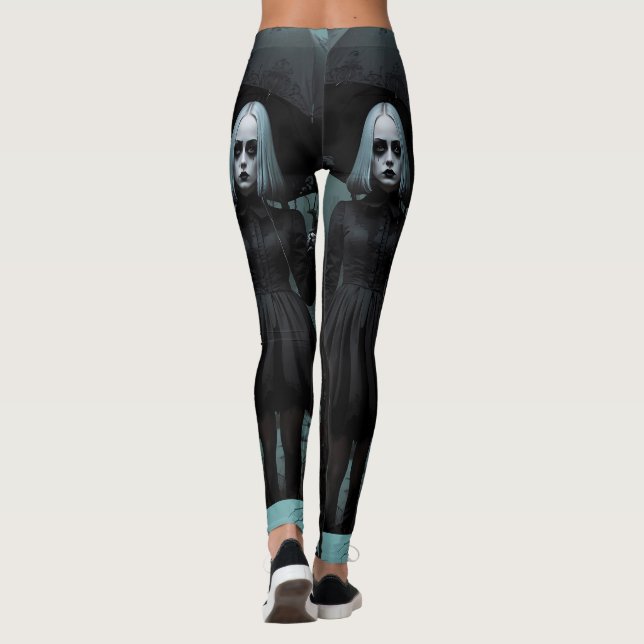 Leggings Oscuro Gothic Zombie Elegance (Reverso)