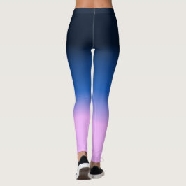 Leggings Oscuro Navy Blue Lilac Lavender Luz Ombre Púrpura
