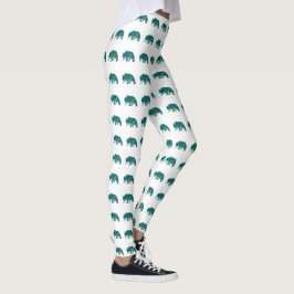 Leggings Oso de Higge Turquesa Escandinavo