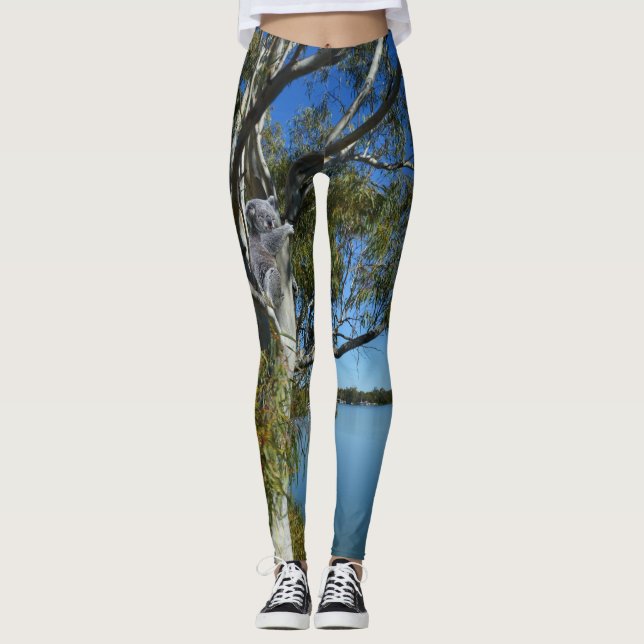 Leggings Oso Koala Durmiendo En Eucalipto, (Anverso)