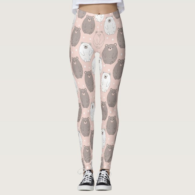 Leggings Oso Lindo - Suave Bosque Pastel (2) (Anverso)