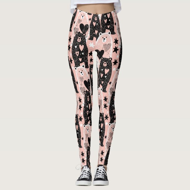 Leggings Oso Lindo - Suave Bosque Pastel (4) (Anverso)