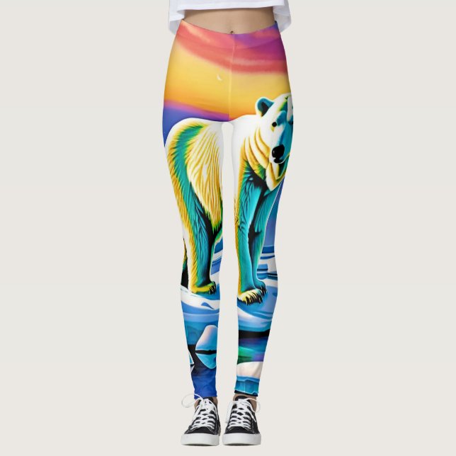 Leggings Oso Polar Ártico Salvaje de Nieve (Anverso)