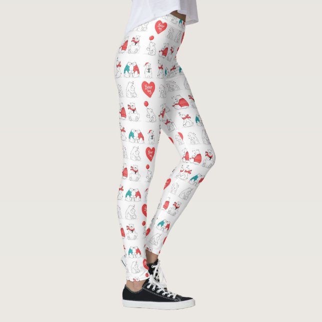 Leggings Osos De Oso Abrazos Polares (Derecha)