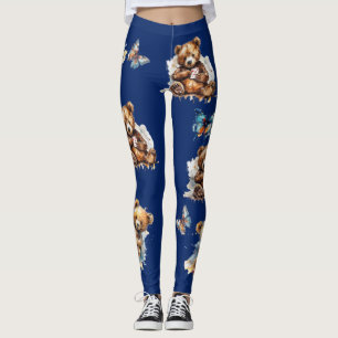 Leggings Osos de peluche y mariposas