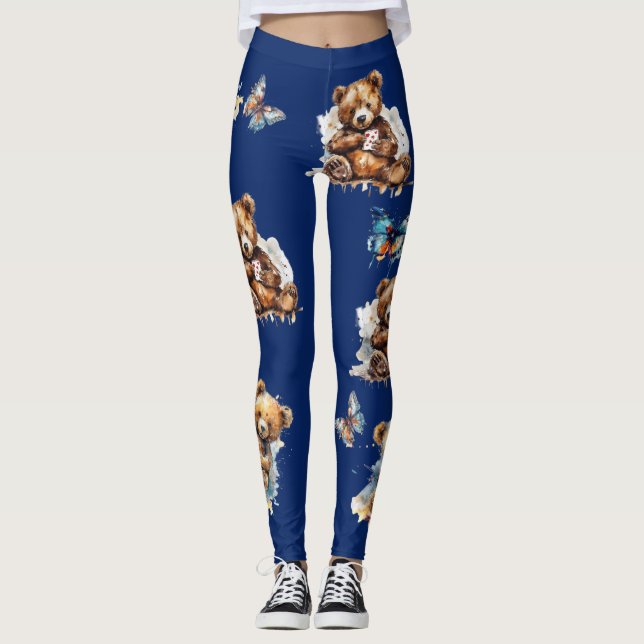 Leggings Osos de peluche y mariposas (Anverso)