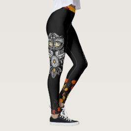 Leggings Otoño de Espíritu Caída El Otoño Deja Bonito Negro