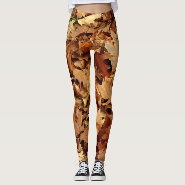 Leggings otoño, hojas secas (Anverso)