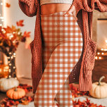 Leggings Otoño Naranja Gingham Checkered Plaid<br><div class="desc">Un clásico patrón de mantas a cuadros de gingham naranja de otoño perfecto para añadir un toque de encanto de temporada. Este diseño atemporal presenta un estilo rústico y audaz con su diseño de gingham naranja y blanco, ideal para los amantes de la decoración o la moda con temática de...</div>
