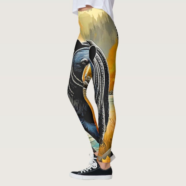 Leggings Otoño negro de bosque (Izquierda)