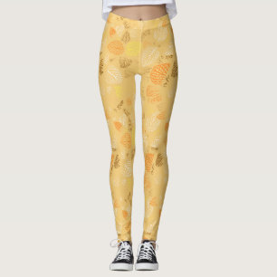 Leggings Otoño, patrón de hojas 4