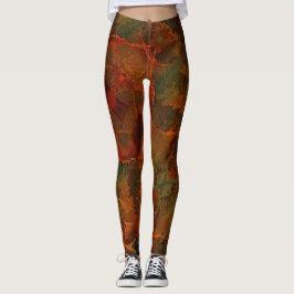 Leggings Otoño Profundo Tierra Rica Abstracta
