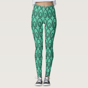 Leggings Ovalos Verdes De Mint Repetidos
