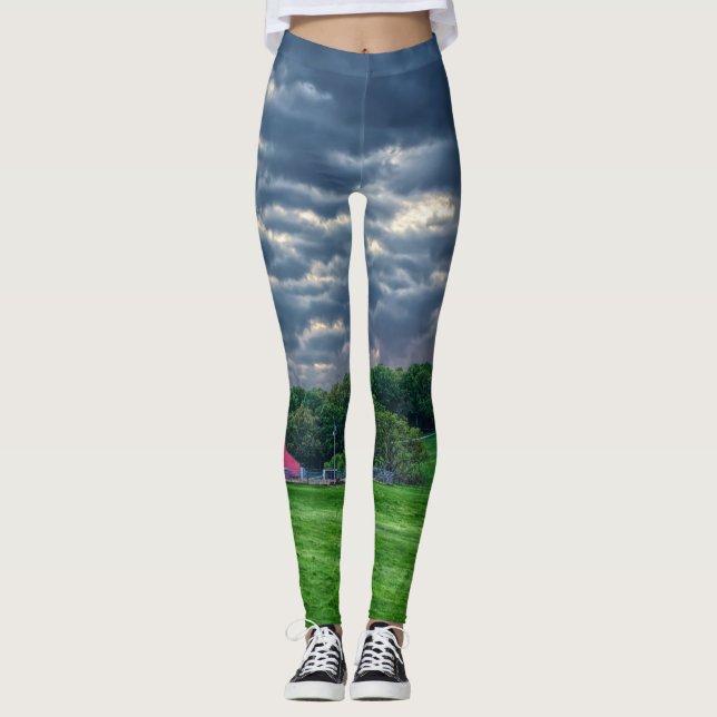 Leggings Ozarks Cloudy Farm Sunset (Anverso)