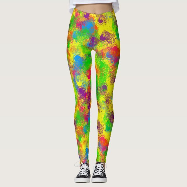 Leggings Paint CKC Can Florals-LEGGINS (Anverso)