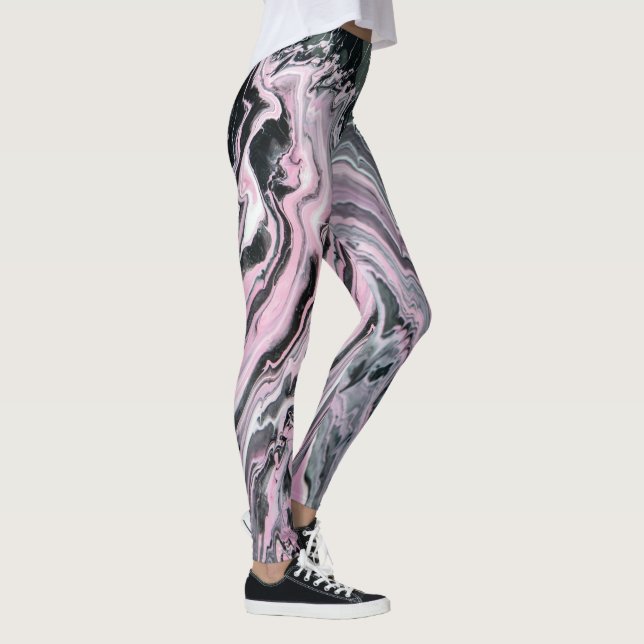 Leggings Paint Paint Paint Pink Black (Derecha)