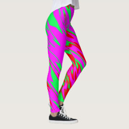 Leggings Paint Rojo Paint Green