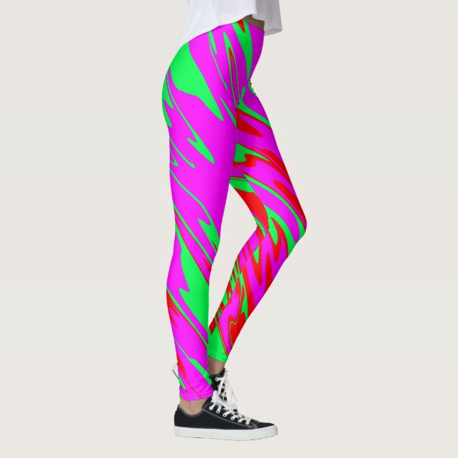 Leggings Paint Rojo Paint Green (Derecha)
