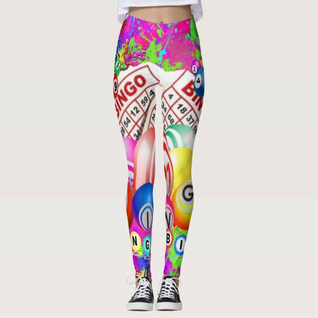 Leggings Paint salpicado BINGO BINGO CBDOilPrincess  (Anverso)