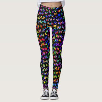 Leggings Paint Splatter Butterflies