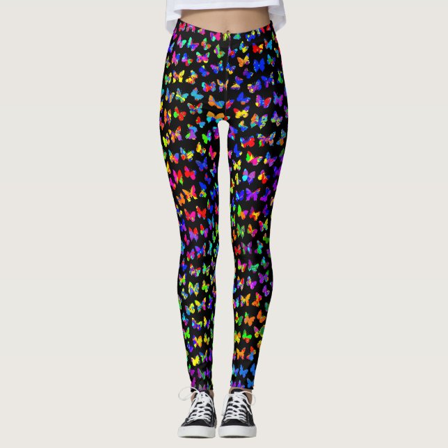 Leggings Paint Splatter Butterflies (Anverso)