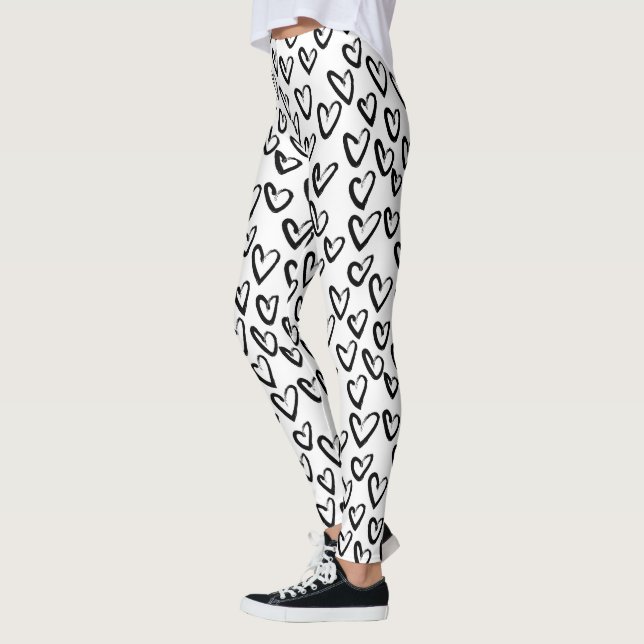 Leggings Paint Stroke Heart Pattern (Izquierda)