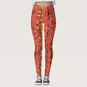 Leggings Paintaje paisajístico del bosque de Birch Tree