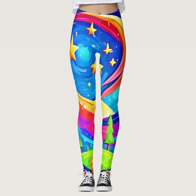 Leggings Paisaje Cósmico: Una aventura celeste (Anverso)