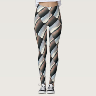 Leggings Paisaje costero artístico marino de la bahía de Ma