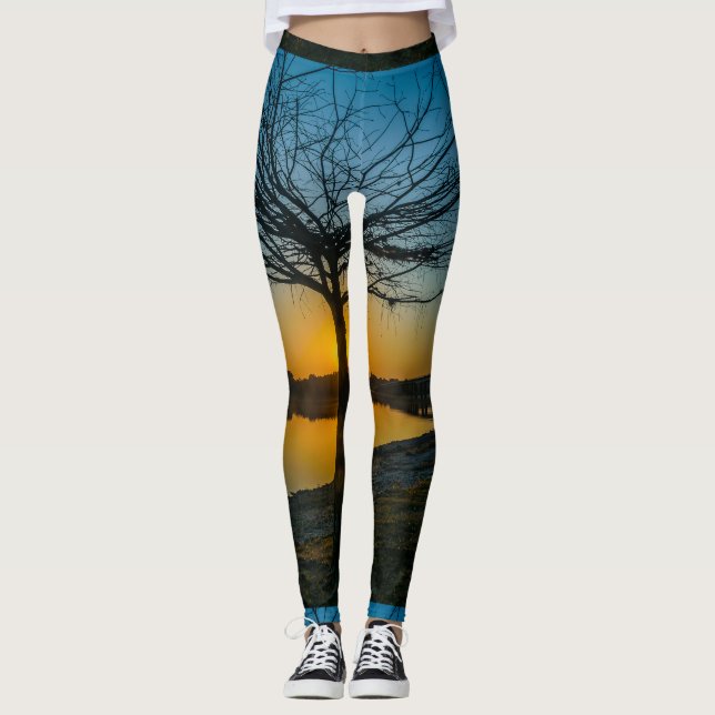 Leggings Paisaje de Grande Stream, Flores, Uruguay (Anverso)