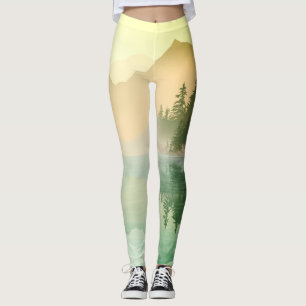 Leggings Paisaje Forestal Citrus N Green Mountains 