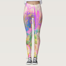 Paisaje iluminado en los jardines rosados y corale