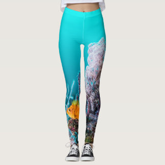 Leggings paisaje marino
