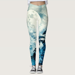 Leggings Paisaje místico de montaña bajo la luz de la luna