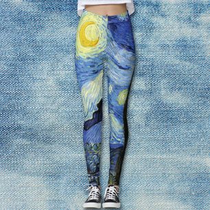 Leggings Paisaje nocturno estrellado Vincent van Gogh