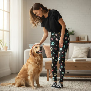 Leggings Paisajes de perros pequeños y sin color
