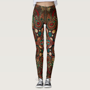 Leggings Paisley Bandanna Grunge
