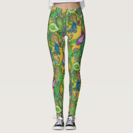 Leggings Paisley en el caramelo