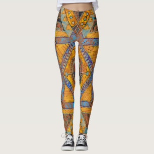 Leggings Paisley floral india: Medallón étnico.