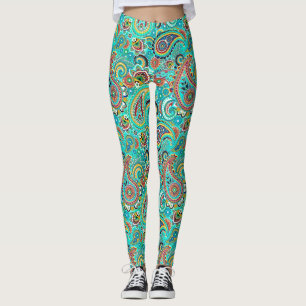 Leggings Paisley moderna y colorida