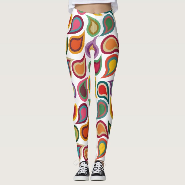 Leggings Paisleys concéntricos (Anverso)