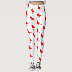 Leggings Pájaro cardinal rojo Thunder_Cove